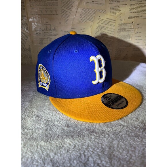 Boston Red Sox 2004 World Series Champions New Era 9FIFTY Snapback Blue/Yellow - Picture 1 of 4